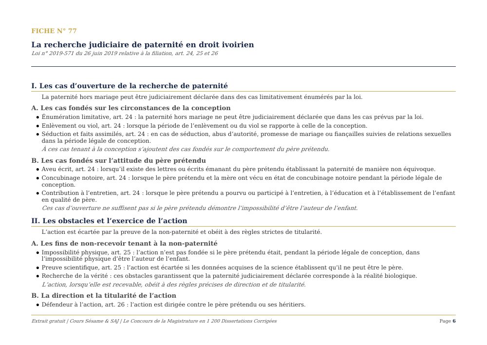 Le Concours de la Magistrature en 1200 Dissertations Corrigées : page 6 de l'extrait gratuit