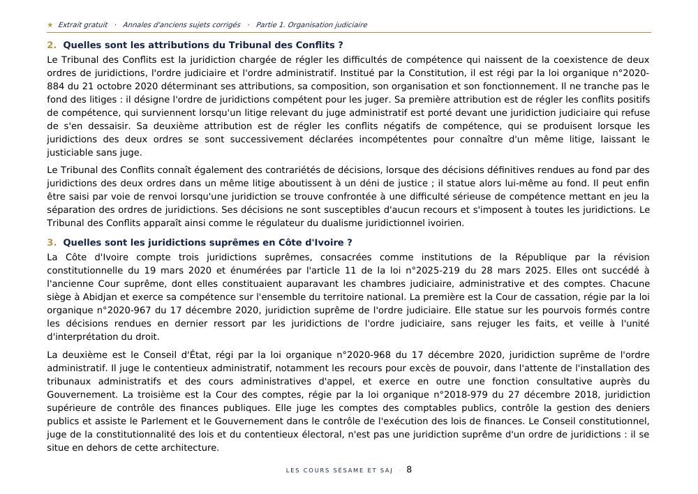 Les Annales des Anciens Sujets Corrigés INFJ : page 8 de l'extrait gratuit